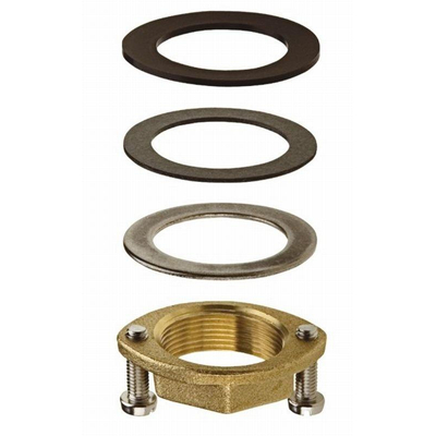 Hansgrohe Schachtbevestigingsset compleet - messing (goud)