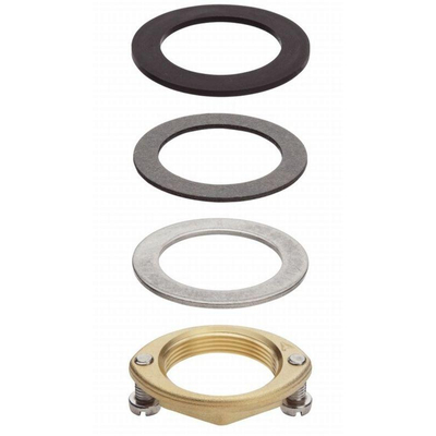 Hansgrohe Allegra Schachtbevestigingsset compleet - messing (goud)