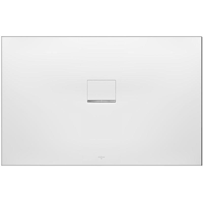 Villeroy & Boch Squaro infinity douchebak - 90x80x4cm - Anthracite (grijs)