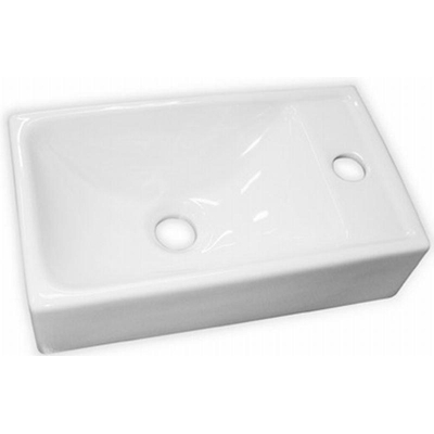 Jika Petit lave-mains 36x24cm blanc avec trou de robinet