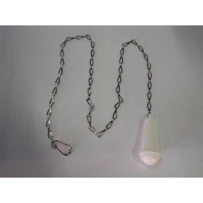 De Beer closettrekker plastic - met nylon koord - wit