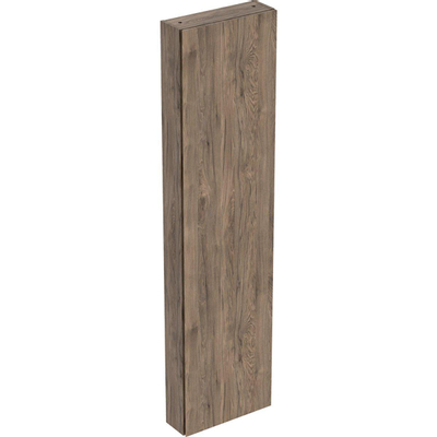 Geberit ICon badkamerkast - 45x180x15cm - 1 deur - zonder softclose - spaanplaat - noten (hout)