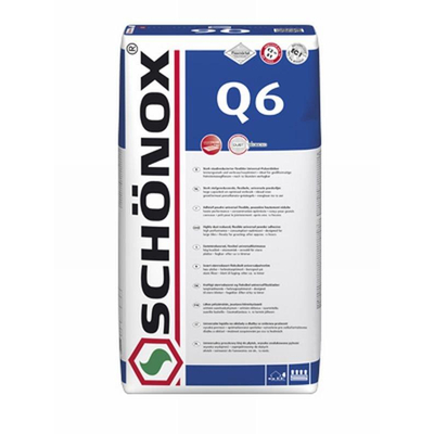 Schonox q6 colle en poudre universelle flexible sac 25 kg. gris