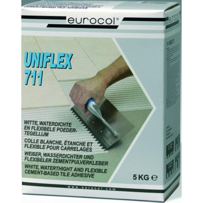 Eurocol Uniflex tegelpoederlijm a 5 kg. wit
