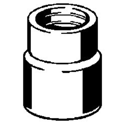 Viega manchon pour tuyau de débordement 32x28 mm noir