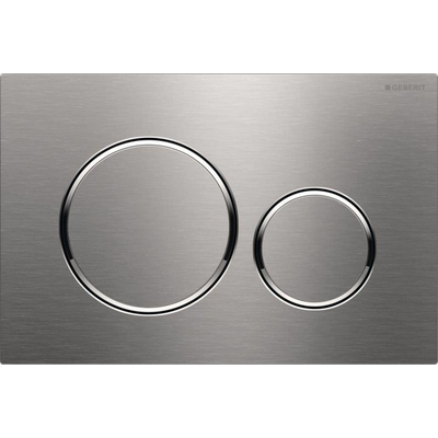 Geberit Sigma20 bedieningsplaat frontbediening rvs geborsteld OUTLETSTORE