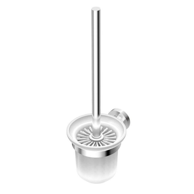 Ideal Standard Iom Porte-balai WC mural avec coupelle en verre mat chrome mat