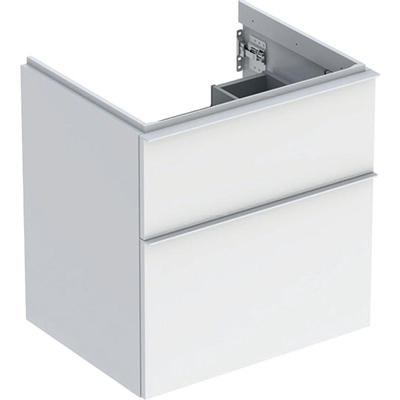 Geberit ICon onderkast wastafel - 2 lade - 59x47.6cm - softclose - wit