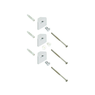 Hansgrohe Raindance Hoekmontageset - voor glijstang 90cm Raindance Unica - 3 wandsteunen - hoogglans chroom