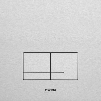 Wisa XS Panneau de commande - carré - 16x16x1 - double chasse - acier - Naturel