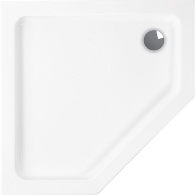 Wisa Malaga Receveur de douche acrylique pentagonale 90x90x3.5cm Blanc