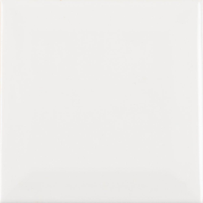Mosa Trocadero carreau de mur 9.7x9.7cm 9mm avec facette classique blanc brillant