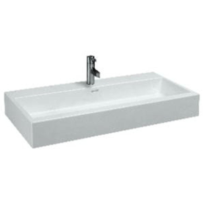 Laufen Living City lavabo à poser 100x46x15,5cm 1 trou de robinet avec trop-plein céramique blanc