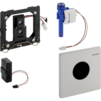 Geberit HyTronic système de commande d'urinoir infrarouge à piles avec plaque de commande Mambo inox