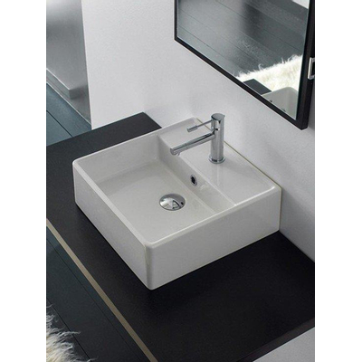 Royal plaza Legato lavabo 42x41cm. avec 1 trou de robinet et trop-plein blanc