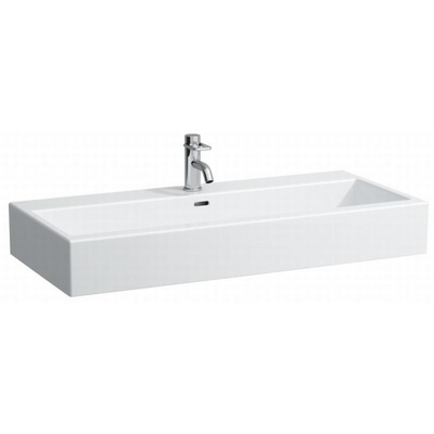 Laufen Living City lavabo à poser 100x46x15,5cm 1 trou de robinet avec trop-plein céramique blanc