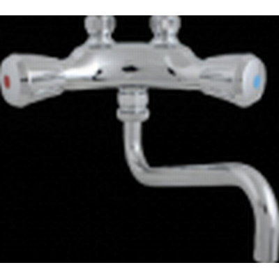 Ithodaalderop LD mitigeur montage murale bec bas chrome 03 00097