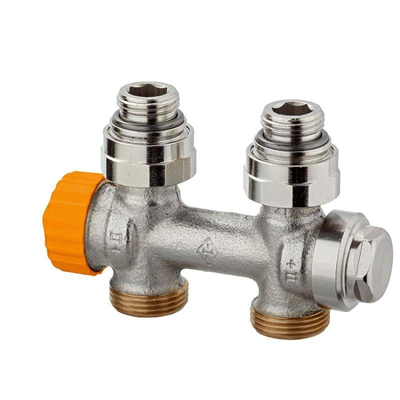 Heimeier Multilux eclypse afc robinet de radiateur R1/2 droit orange