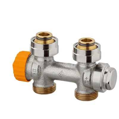 Heimeier Multilux eclypse afc radiatorafsluiter r3 4 recht oranje TWEEDEKANS