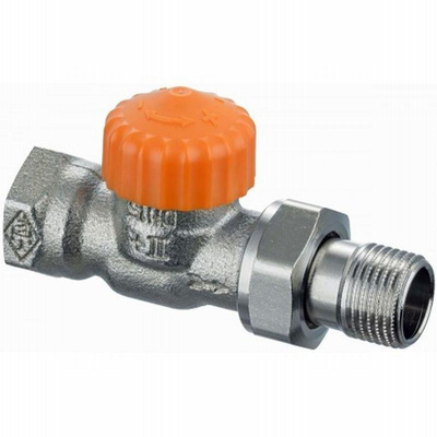 Heimeier Eclipse robinet d''arrêt de radiateur 1/2 droit orange