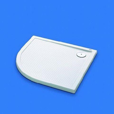 Huppe Purano Receveur de douche Cast Marble quart de rond 100x90cm avec antidérapant blanc