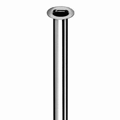 Schell tube de raccordement 10mmx1000mm avec collerette 1/2 chrome
