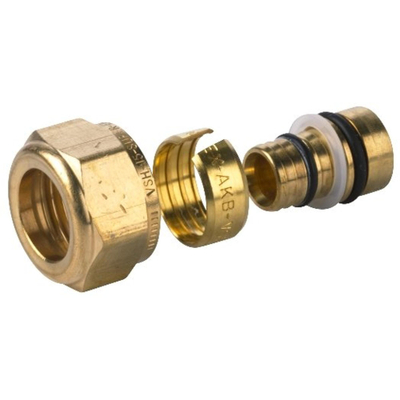 VSH Multi Super Raccord à compression Insert+anneau+écrou 16x15mm