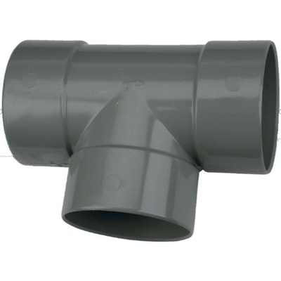 Wavin Wadal té pièce alz. manchon 110mm 88° PVC