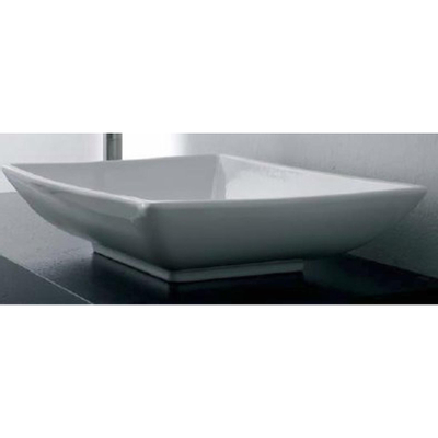 Royal Plaza Latona lavabo à poser 63x46cm sans trou de robinetterie blanc