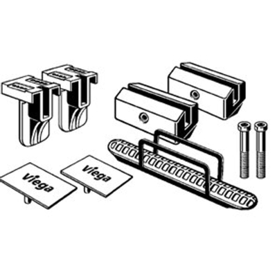 Viega onderdelenset tbv steekrooster met matte sierkapjes en vuilvanger