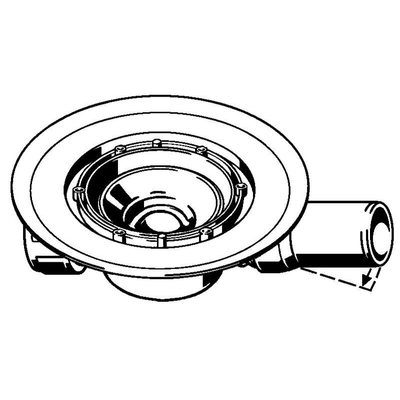 Viega élément encastré siphon v Easydrain Pro avec bride