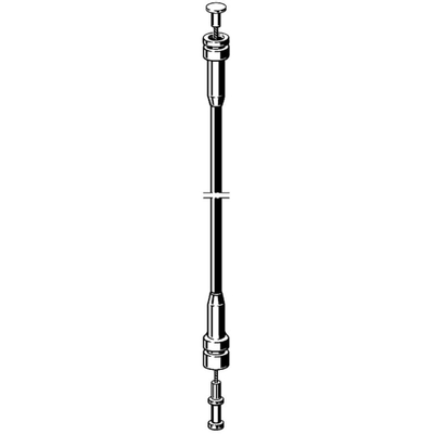 Viega câble pour commande de vidage de baignoire 1070mm noir