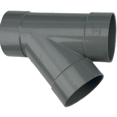 Wavin PVC lijm T-stuk 45° 3xmof 40x40mm