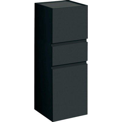Geberit Renova Plan halfhoge kast - 2 deur - 1 la - 105cm - mat lava (grijs)