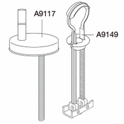 Pressalit Concordia charnière uni avec fixation basculante lift off inox