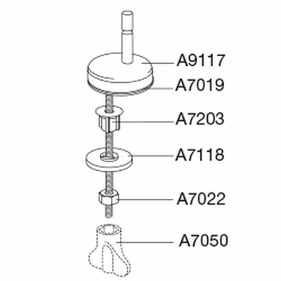 Pressalit uni charnière pour Concordia ou Scandinavia Plus inox