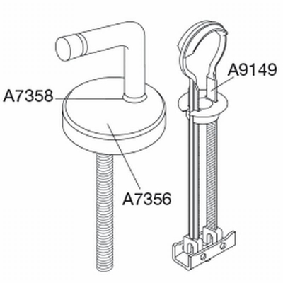 Pressalit charnière universelle verticale avec fixation basculante par paire inox