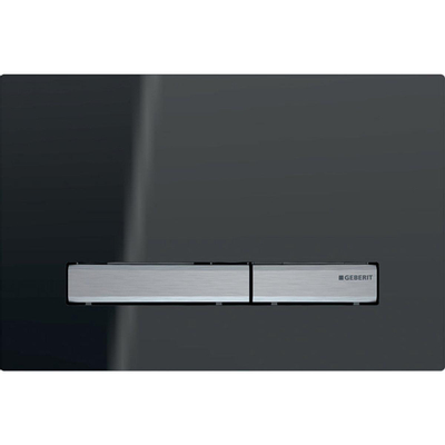 Geberit Sigma50 bedieningsplaat - 2-toets spoeling - rechthoekige knoppen - dualflush - chroom lava (grijs)