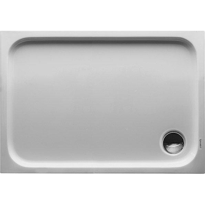 Duravit D-code Kunststof douchebak acryl rechthoekig - zonder paneel - 100x70cm - met afvoergat - diameter 90mm - wit