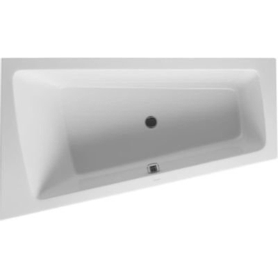 Duravit Paiova Kunststof bad acryl afgeschuind links - 170x100x46cm - zonder poten - glans wit