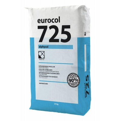 Eurocol 725 alphycol Tegellijm gipsgebonden zak 25kg