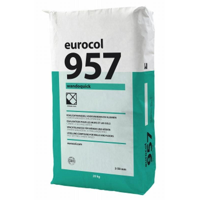 Eurocol le produit de nivellement wandoquick est un produit de 20 kg.