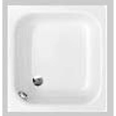 Bette receveur de douche tôle d'acier carré 80x80x28cm blanc