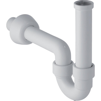 Geberit PP buissifon - voor wastafel en bidet - 5/4" - D - 40mm - waterslothoogte - 70mm - kunststof - wit