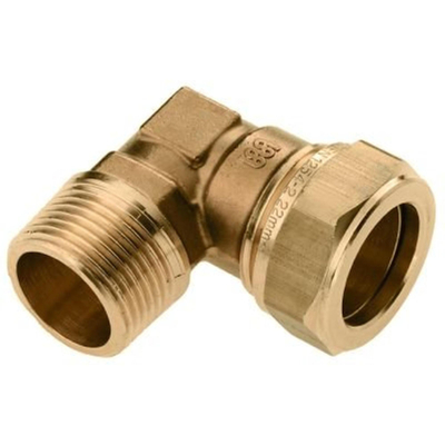 Bonfix laiton coude autofreinant x filetage extérieur 3/8 x 12mm filetage long gastec / kiwa
