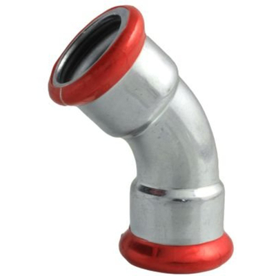 Bonfix Press coude en acier galvanisé 45° 22x22mm