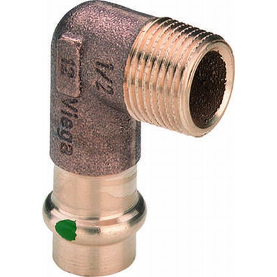 Viega Profipress raccord équerre 90 degrés presse filetage extérieur 15x1/2" cuivre rouge