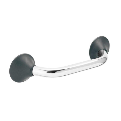 Handicare Ergogrip Barre d"appui murale 20 cm. Inox - Capuchons anthracite Ral 7021
