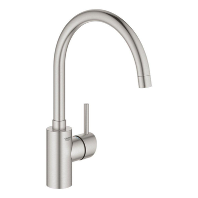 Grohe Concetto Keukenkraan - hoog - draaibare uitloop - Brushed Supersteel (RVS)