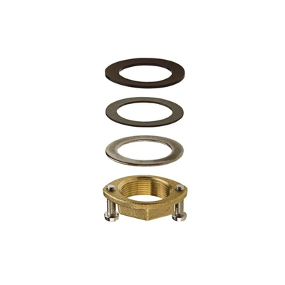 Hansgrohe Schachtbevestigingsset compleet - messing (goud)